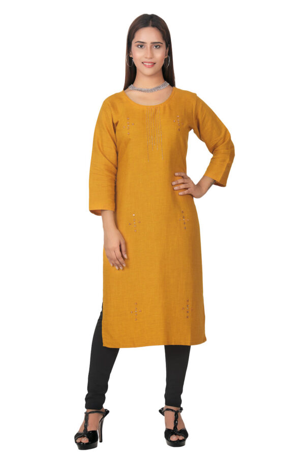 Mustard Yellow Kurti