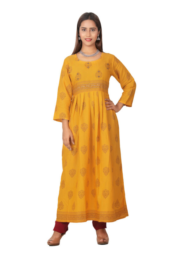 Mustard Yellow Kurti