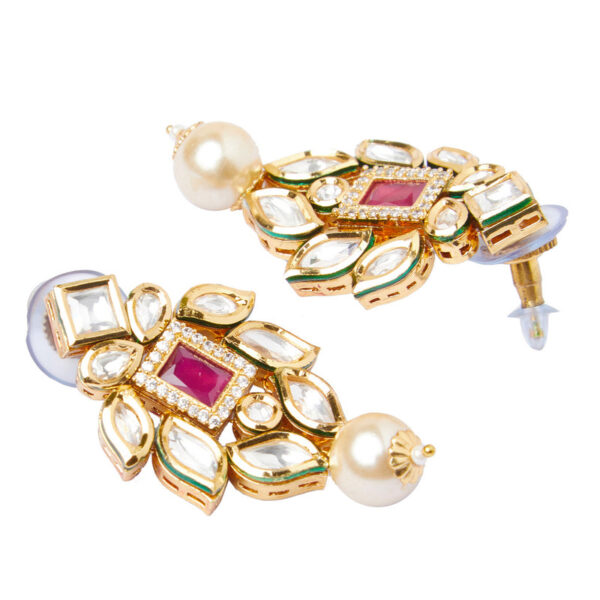 Kundan & Ruby Choker Set - Image 4