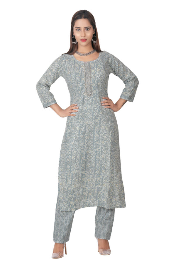 Pewter Kurti & Pajama