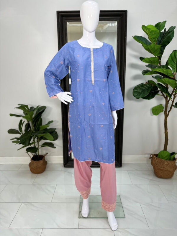 Lavendar Blue Kurti