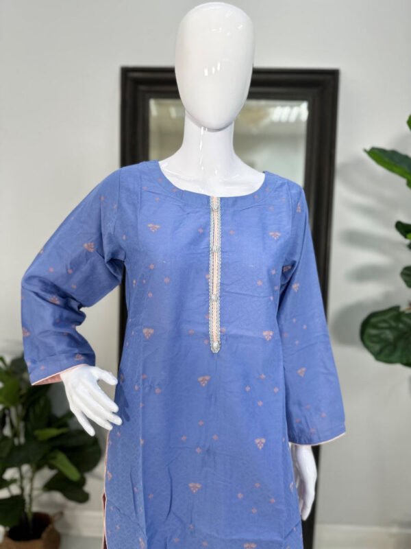 Lavendar Blue Kurti - Image 2